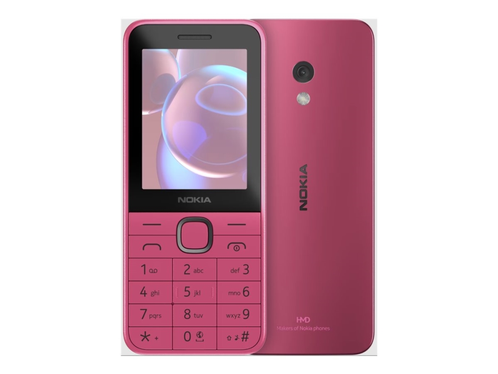 Nokia 225 4G (2024) vaaleanpunainen