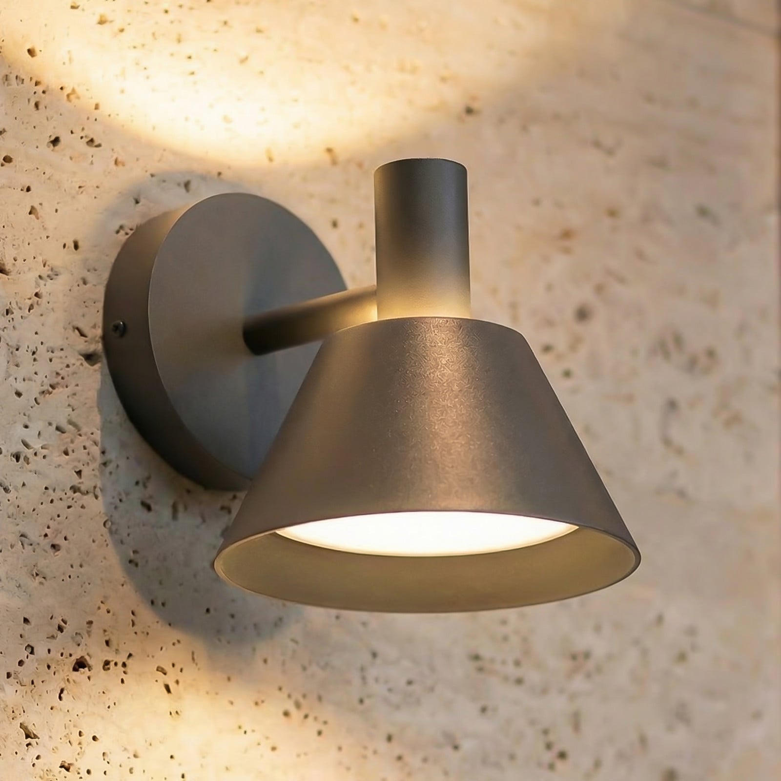 Tabena LED-ulkoseinävalaisin, musta, CCT